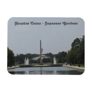 Houston Texas - Japanische Gärten - Flexibles Foto Magnet