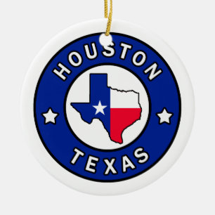 Houston Texas Keramik Ornament