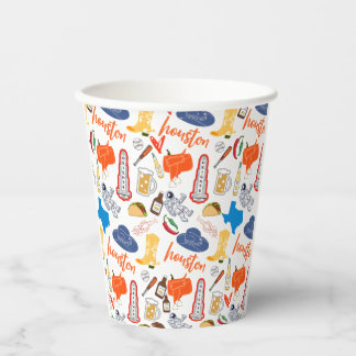 Houston Texas Paper Cups Pappbecher