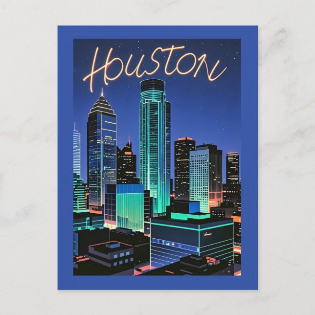 Houston Texas Postcard Postkarte (Vorderseite)