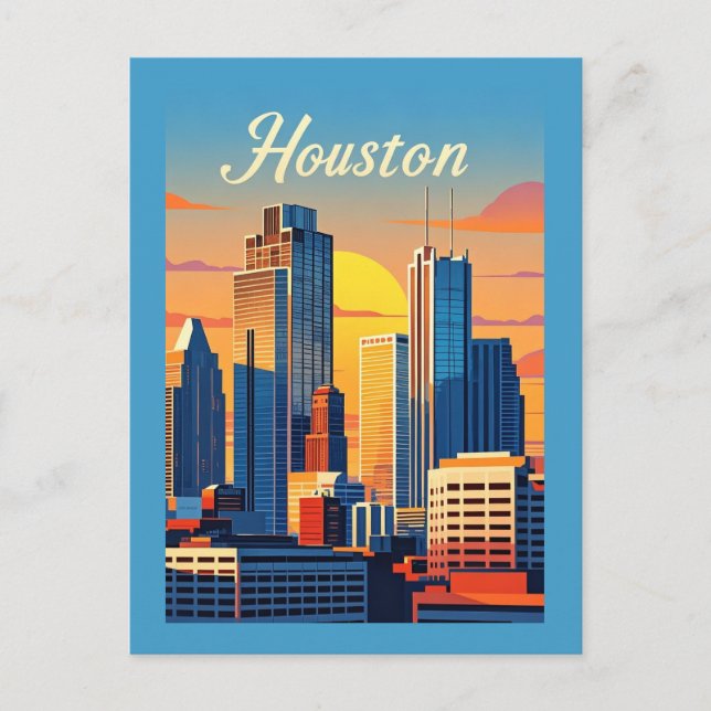 Houston Texas Postcard Postkarte (Vorderseite)