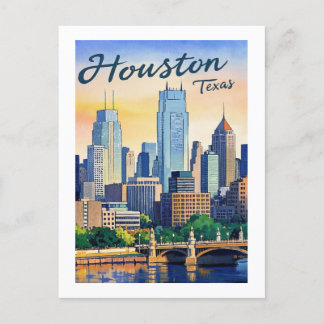Houston Texas Postcard Postkarte