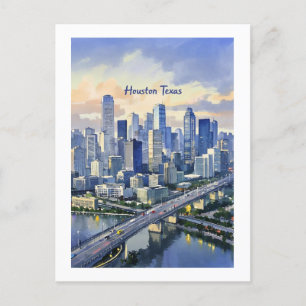 Houston Texas Postcard Postkarte
