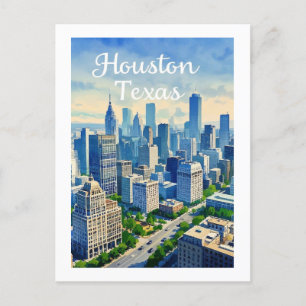 Houston Texas Postcard Postkarte