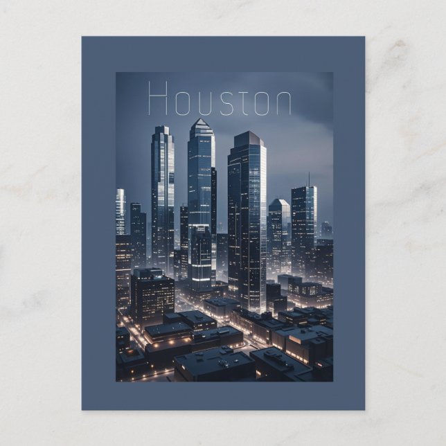 Houston Texas Postcard Postkarte (Vorderseite)