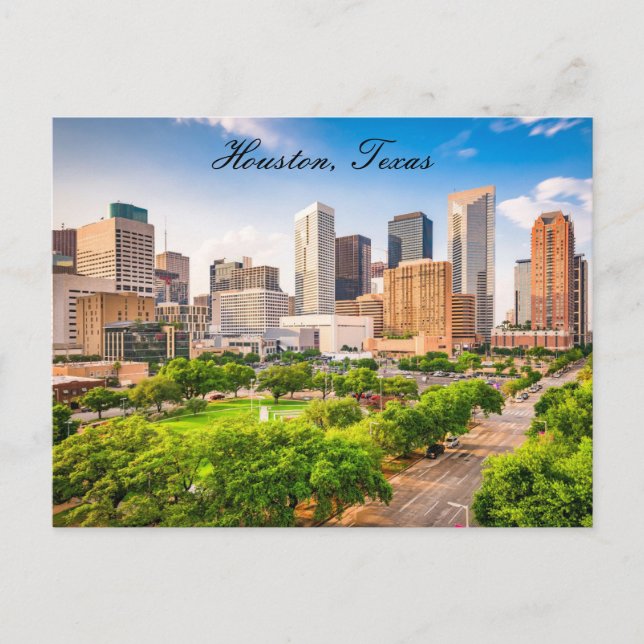 Houston Texas Postcard Postkarte (Vorderseite)