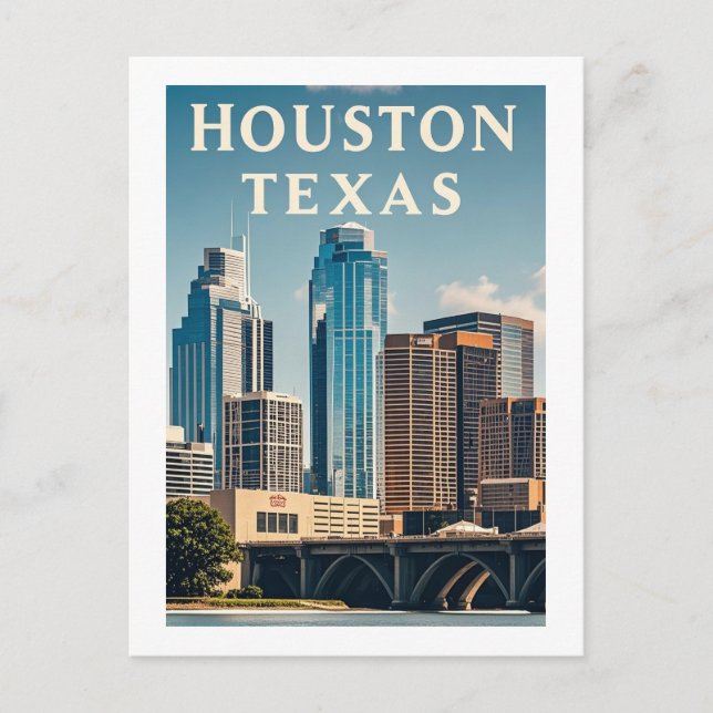 Houston Texas Postcard Postkarte (Vorderseite)