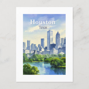 Houston Texas Postcard Postkarte