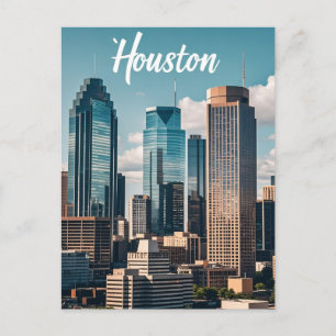 Houston Texas Postcard Postkarte