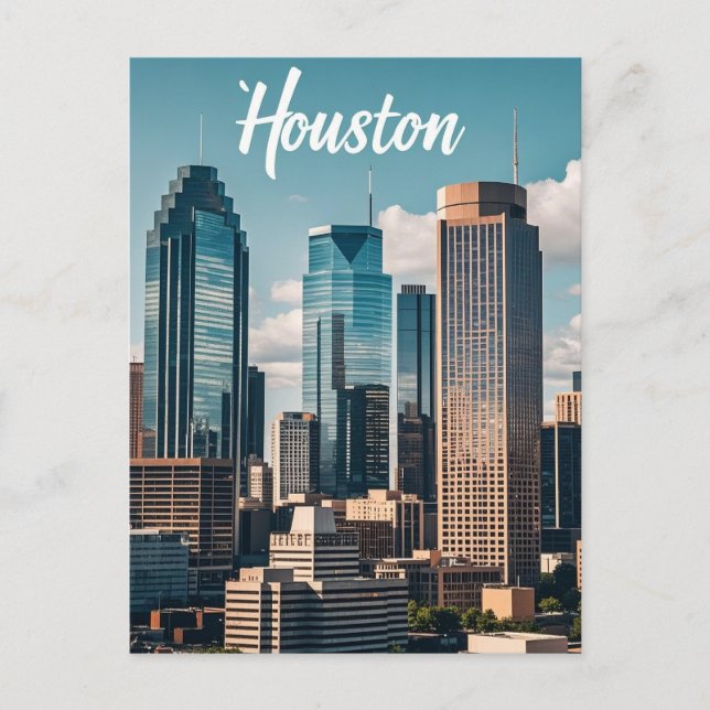 Houston Texas Postcard Postkarte (Vorderseite)
