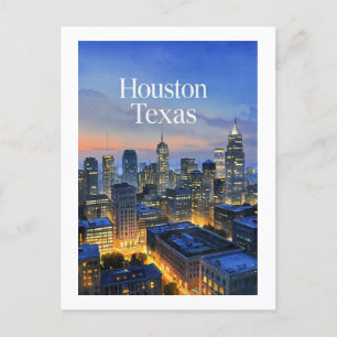 Houston Texas Postcard Postkarte