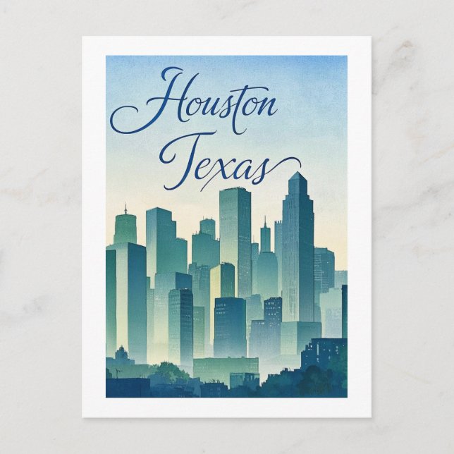 Houston Texas Postcard Postkarte (Vorderseite)