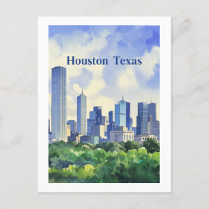 Houston Texas Postcard Postkarte