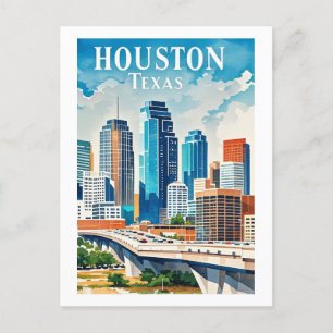 Houston Texas Postcard Postkarte