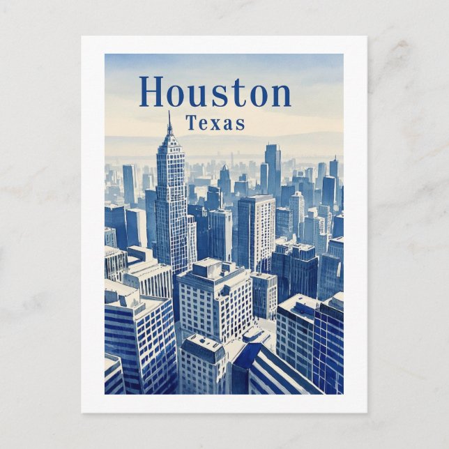 Houston Texas Postcard Postkarte (Vorderseite)