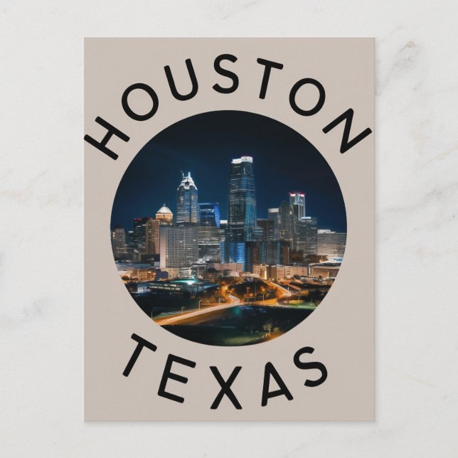 Houston Texas Postcard Postkarte (Vorderseite)