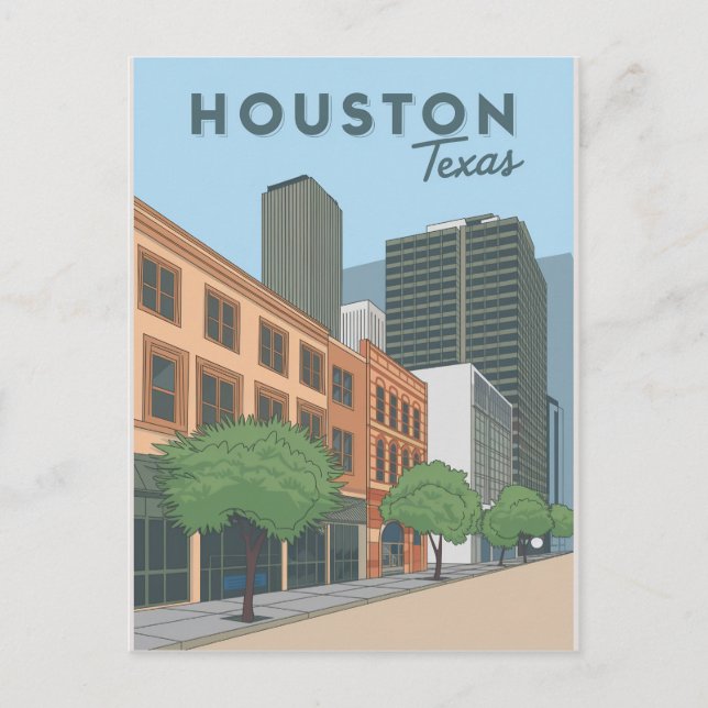 Houston Texas Postcard Postkarte (Vorderseite)