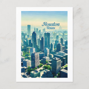 Houston Texas Postcard Postkarte