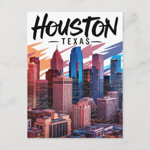 Houston Texas Postcard Postkarte
