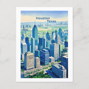 Houston Texas Postcard Postkarte