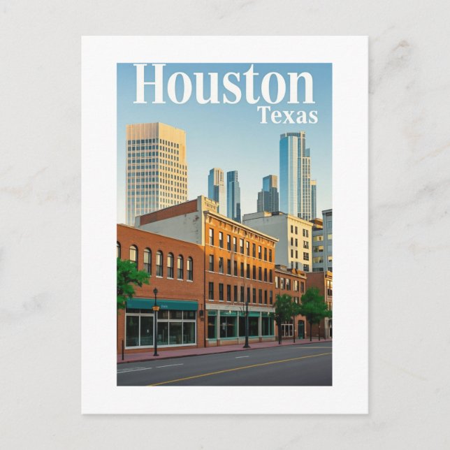 Houston Texas Postcard Postkarte (Vorderseite)