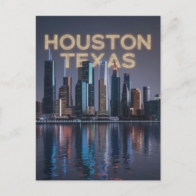 Houston Texas Postcard Postkarte (Vorderseite)