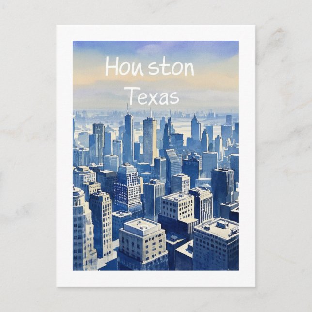 Houston Texas Postkarte (Vorderseite)