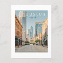 Houston Texas Postkarte