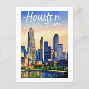 Houston Texas Postkarte
