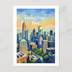 Houston Texas Postkarte