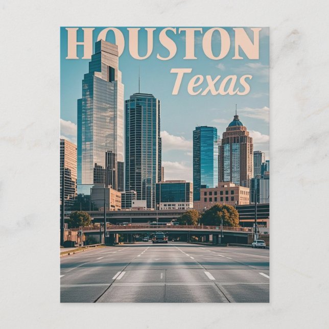 Houston Texas Postkarte (Vorderseite)