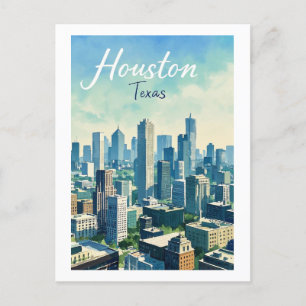 Houston Texas Postkarte