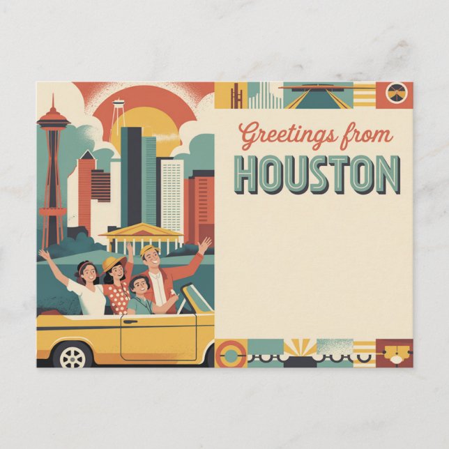 Houston texas postkarte (Vorderseite)