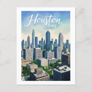 Houston Texas Postkarte