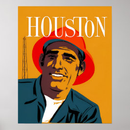 Houston, Texas Reiseplakat Poster