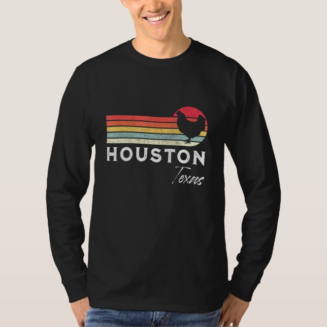 Houston Texas Retro Chicken Souvenir T-Shirt (Vorderseite)
