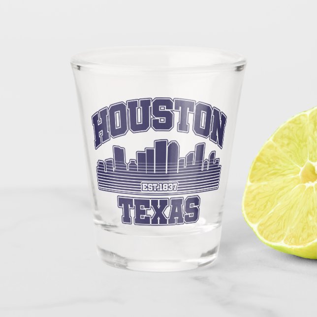 Houston, Texas Schnapsglas (Vorderseite)