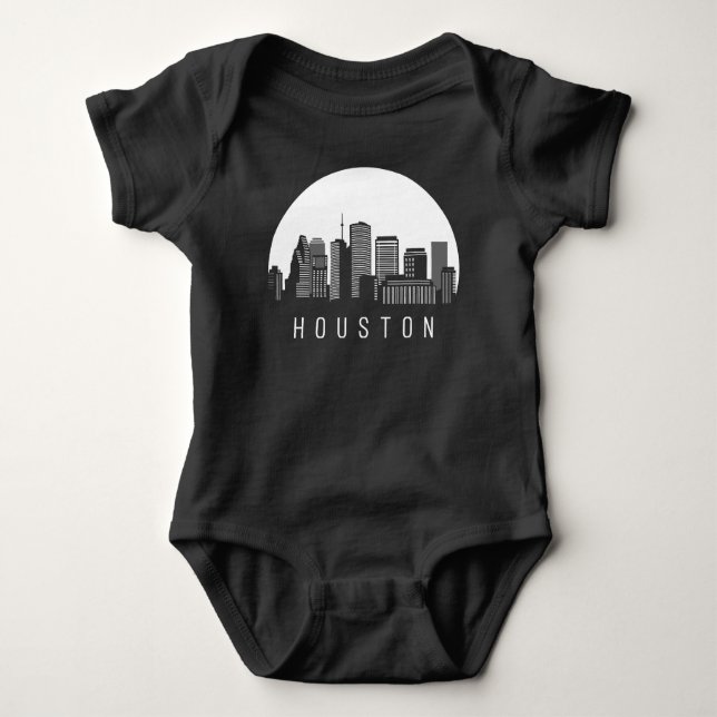 Houston Texas Skyline Baby Strampler (Vorderseite)