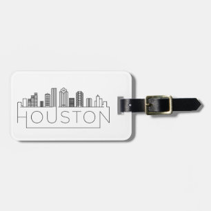 Houston, Texas Skyline Gepäckträger-Tag Gepäckanhänger