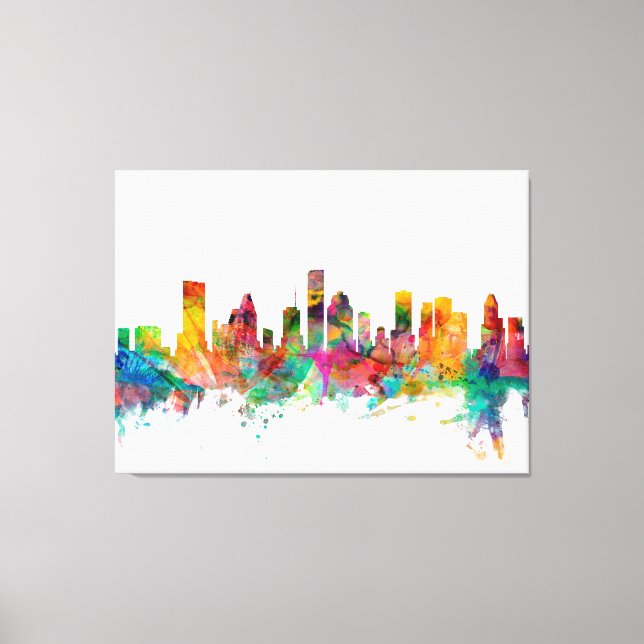 Houston Texas Skyline Leinwanddruck (Vorderseite)
