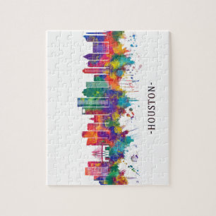 Houston Texas Skyline Puzzle