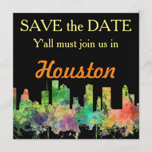 HOUSTON TEXAS SKYLINE SP - SAVE THE DATE