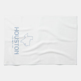 Houston & Texas Tile, Blaue Fliese, Houston Texas Geschirrtuch