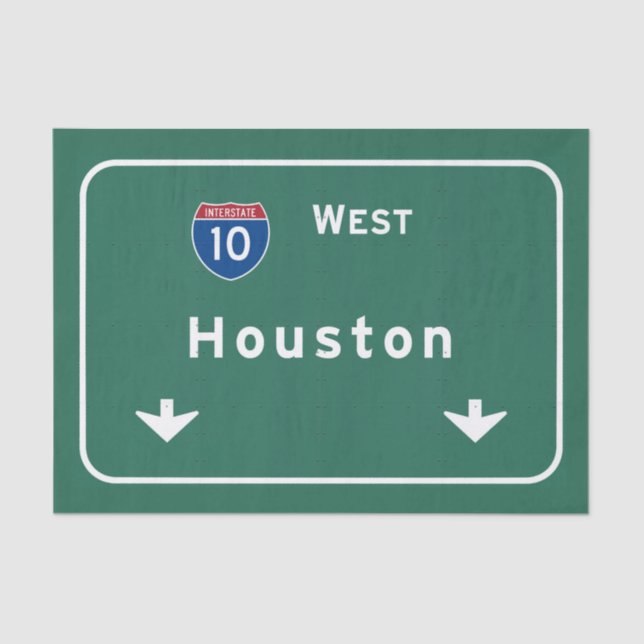 Houston Texas tx Autobahn-Autobahn-Straße: Seidenpapier (Vorderseite)
