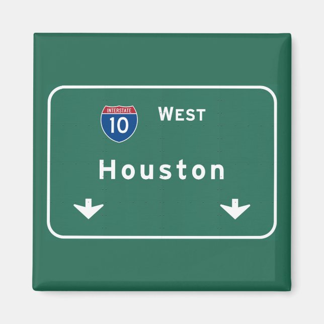 Houston Texas tx Interstate Highway Freeway Road : Magnet (Vorne)
