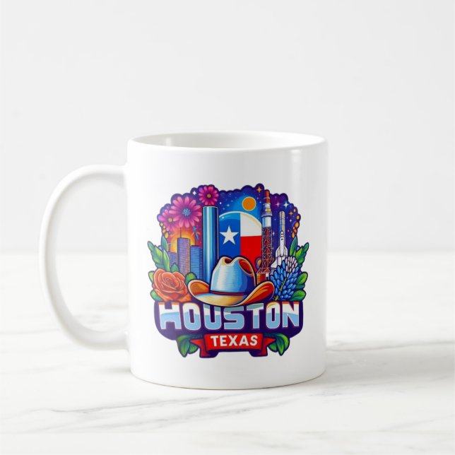 Houston, Texas USA Kaffeetasse (Links)