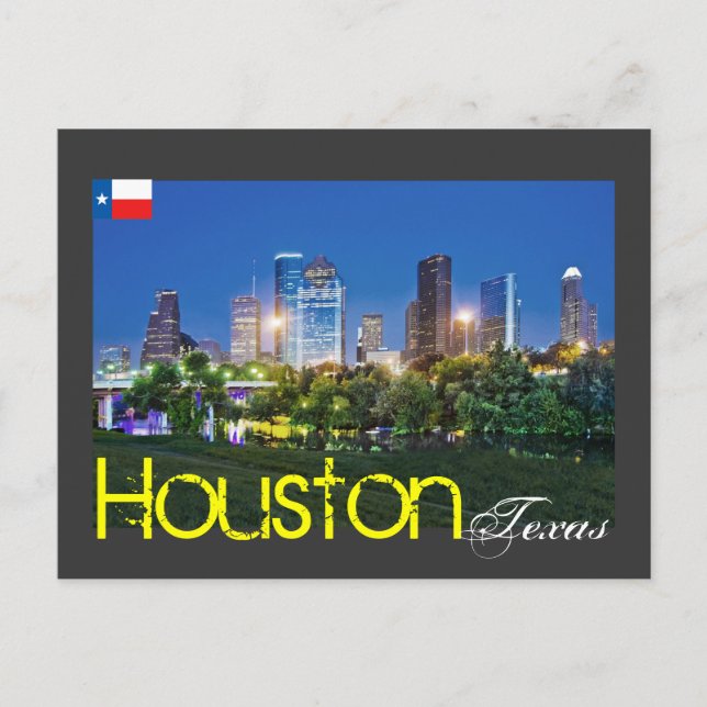 Houston, Texas, USA Postkarte (Vorderseite)