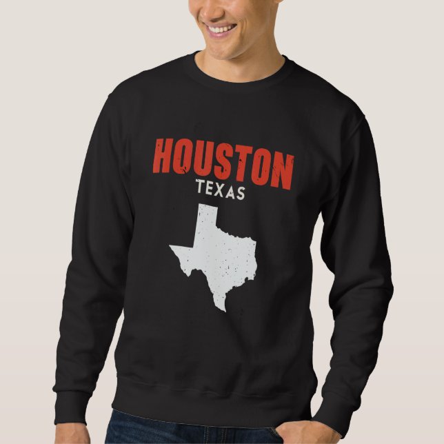 Houston Texas USA State America Travel Texan Sweatshirt (Vorderseite)