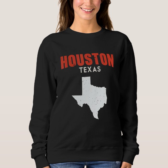 Houston Texas USA State America Travel Texan Sweatshirt (Vorderseite)