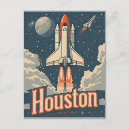 Houston, Texas Vintag Postkarte